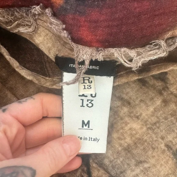 R13 Reversible plaid dress - Picture 3 of 3